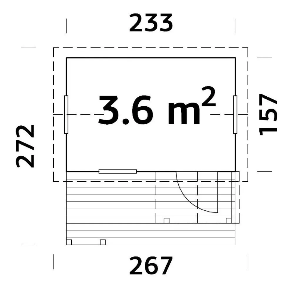 Leikkimökki Palmako Otto 3,6 m2