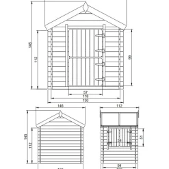 Leikkimökki Timbela M516-1, 1.1m²