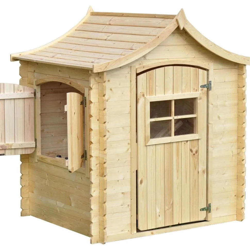 Leikkimökki Timbela M550, 1.1m², eri vaihtoehtoja