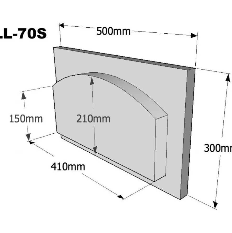 Leivinuunin luukku Tapani Puosi 410x210 mm suora tai holvikaari eri värivaihtoehtoja