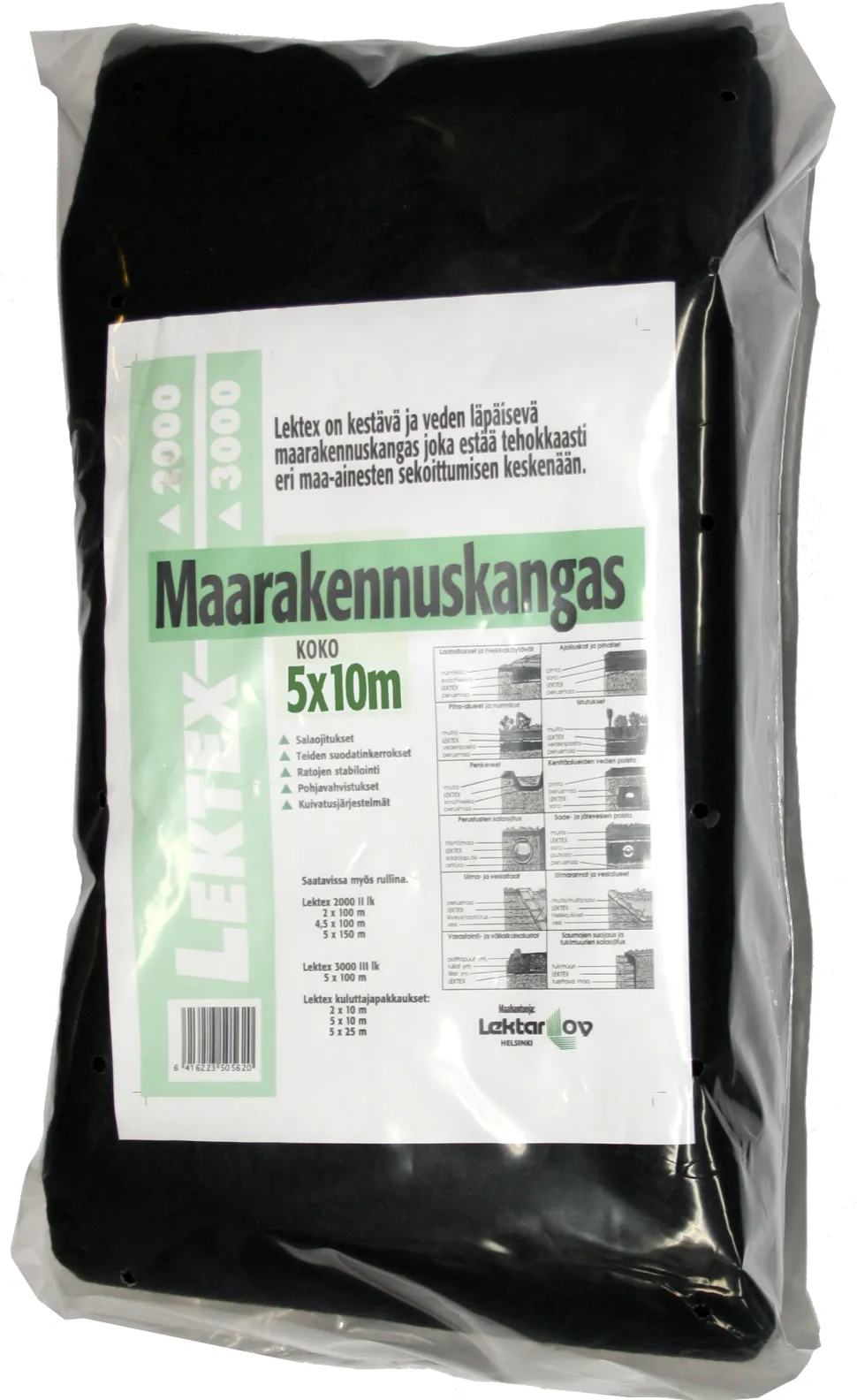 Lektex suodatinkangas Minipack N1 5 x 10 m