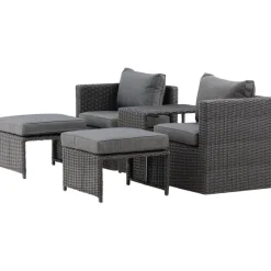 Lepotuolisetti Venture Home Quad harmaa