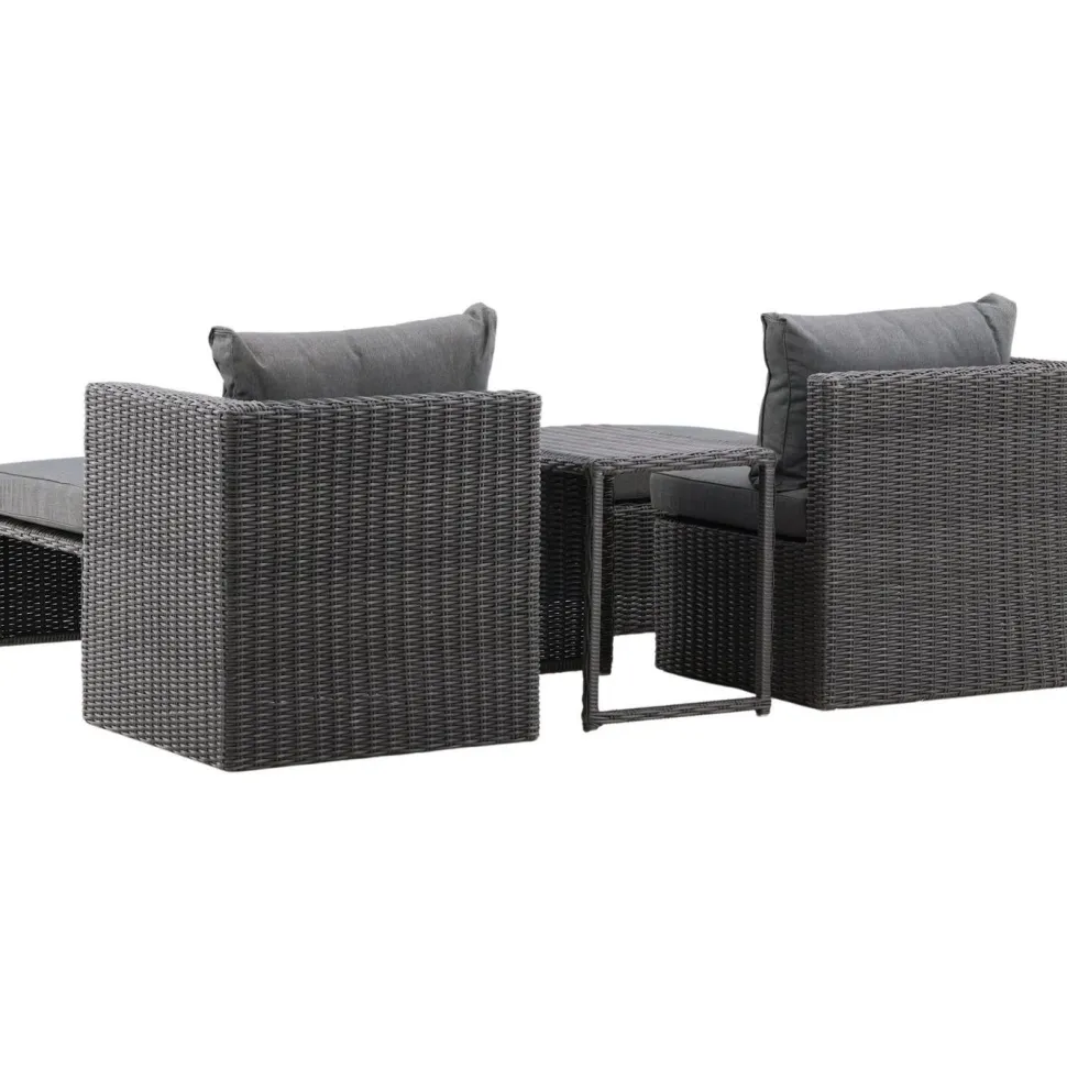 Lepotuolisetti Venture Home Quad harmaa