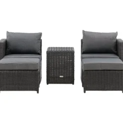 Lepotuolisetti Venture Home Quad harmaa