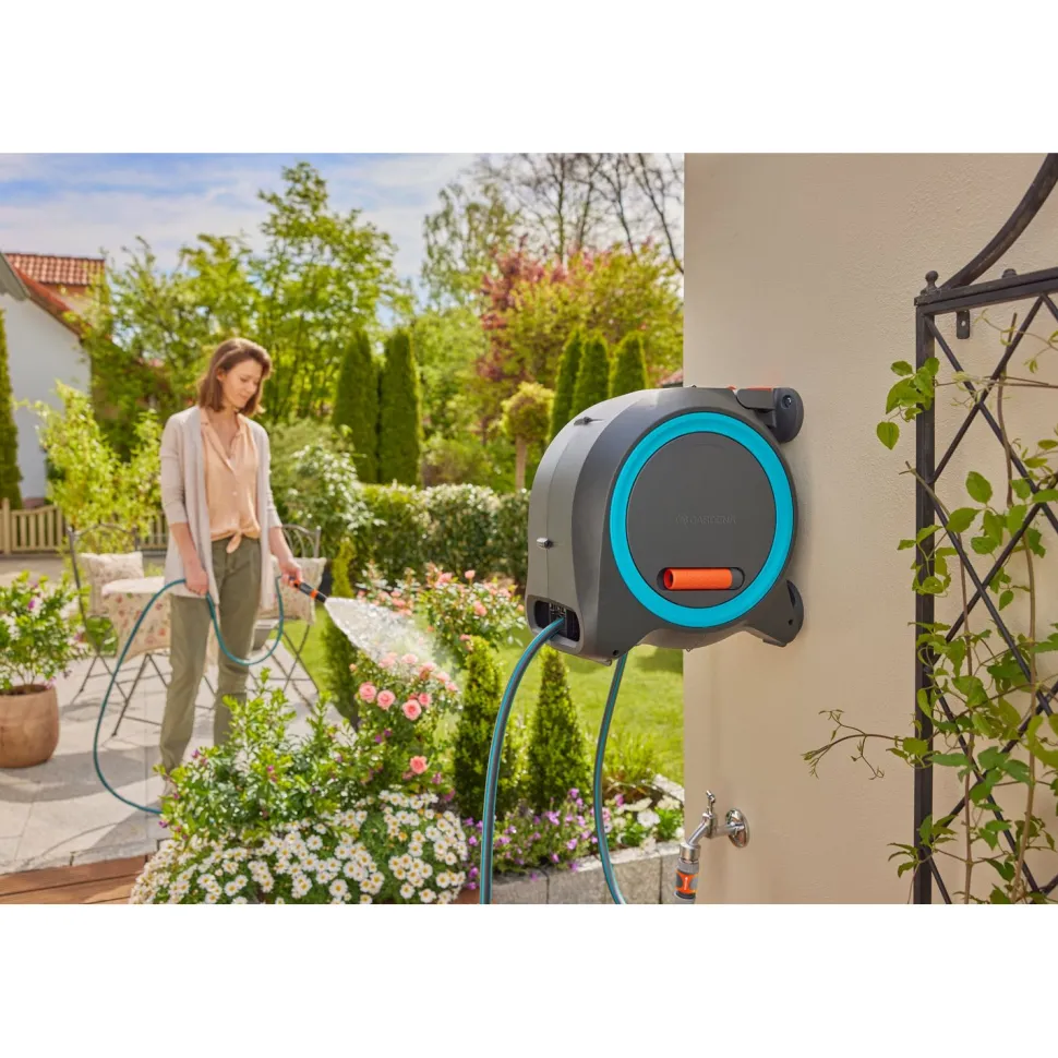Letkukela Gardena Dual Manual M 20 m seinäkiinnitys / siirrettävä