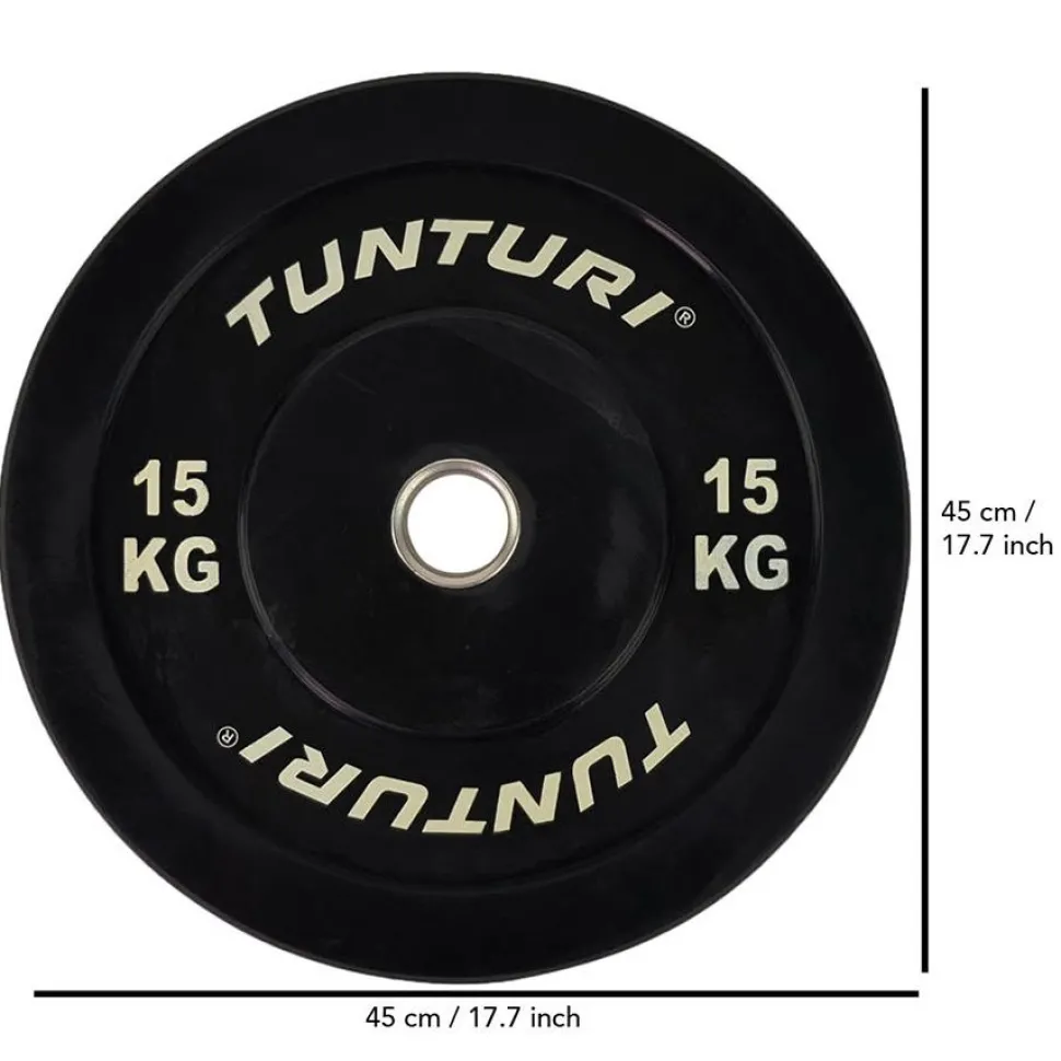 Levypaino Tunturi 15 kg musta
