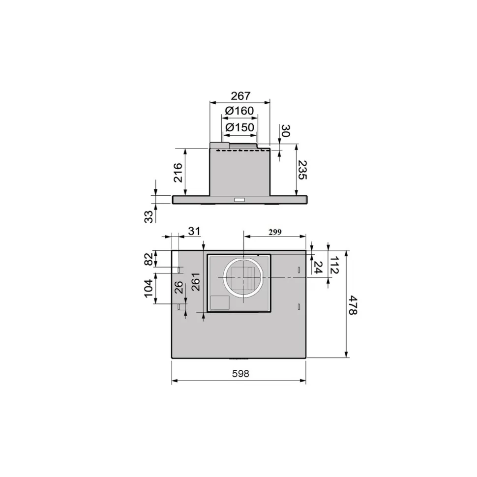 Liesikupu Savo FV-8206-W 60 cm valkoinen