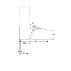 Liesituuletin Bosch Serie 4 DWK87FN60 80cm musta