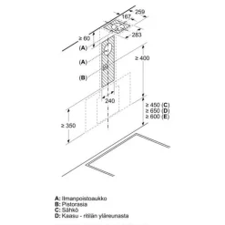 Liesituuletin Bosch Serie 4 DWK67FN60 60cm musta