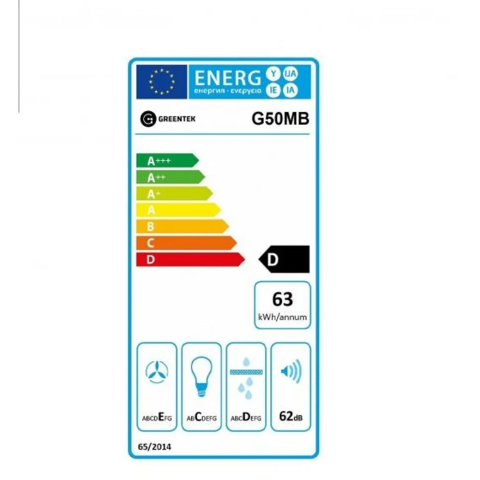 Liesituuletin Greentek G60MB, 60cm, musta