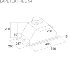 Liesituuletin Lapetek Free 54 kalusteeseen rst