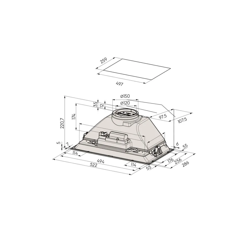 Liesituuletin Savo G-3305-S 52cm rst