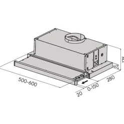 Liesituuletin Savo P-2406-W 60 cm valkoinen