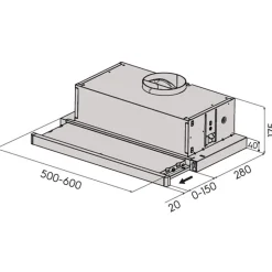 Liesituuletin Savo P-2405-W 50 cm valkoinen
