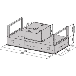 Liesituuletin Savo R-9709-W3 90 cm valkoinen/lasi