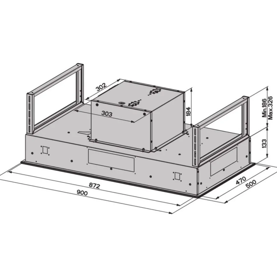 Liesituuletin Savo R-9709-W3 90 cm valkoinen/lasi