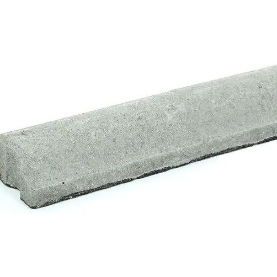 Liimattava reunakivi Rudus suora 1000x130x80 mm sileä harmaa