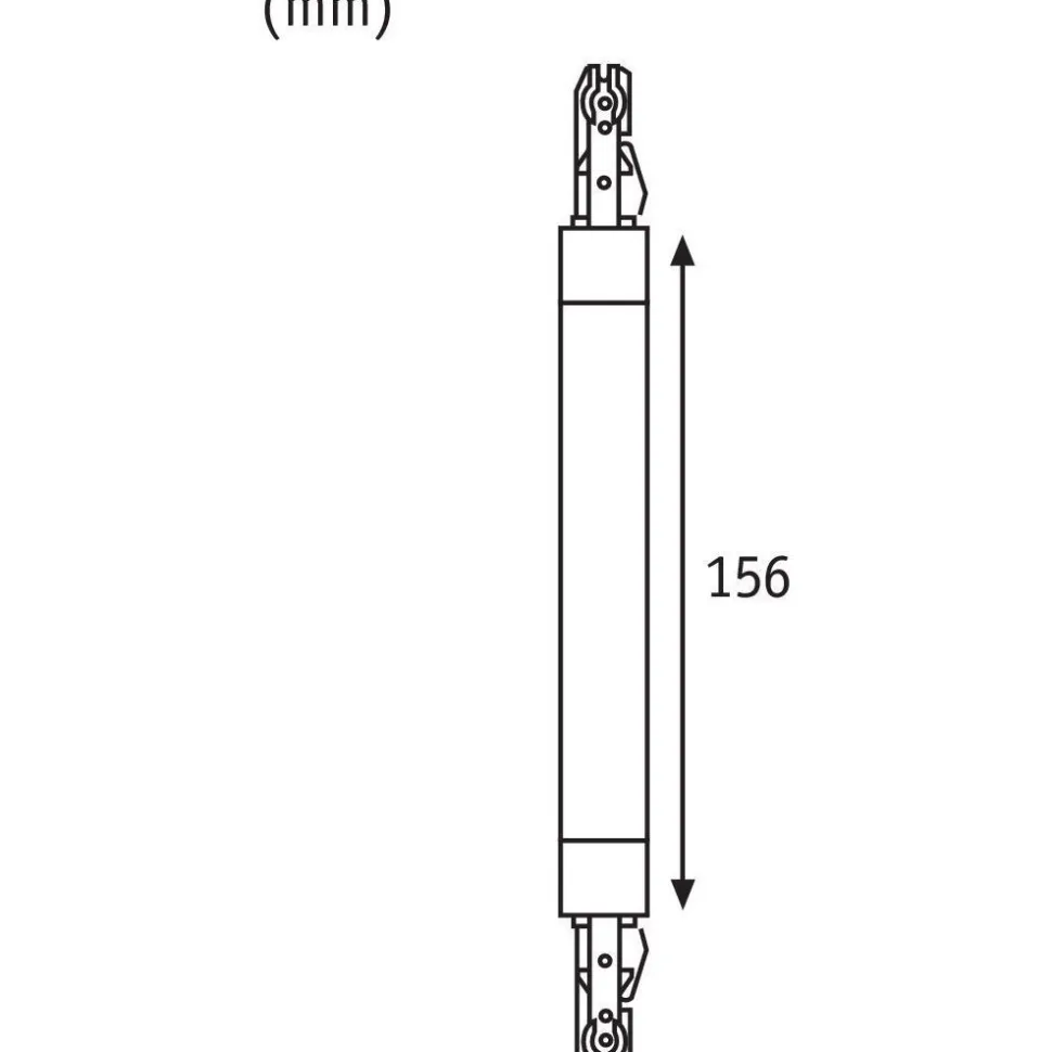 Liitin Paulmann URail Connector Flex II, 227x18mm, eri värejä
