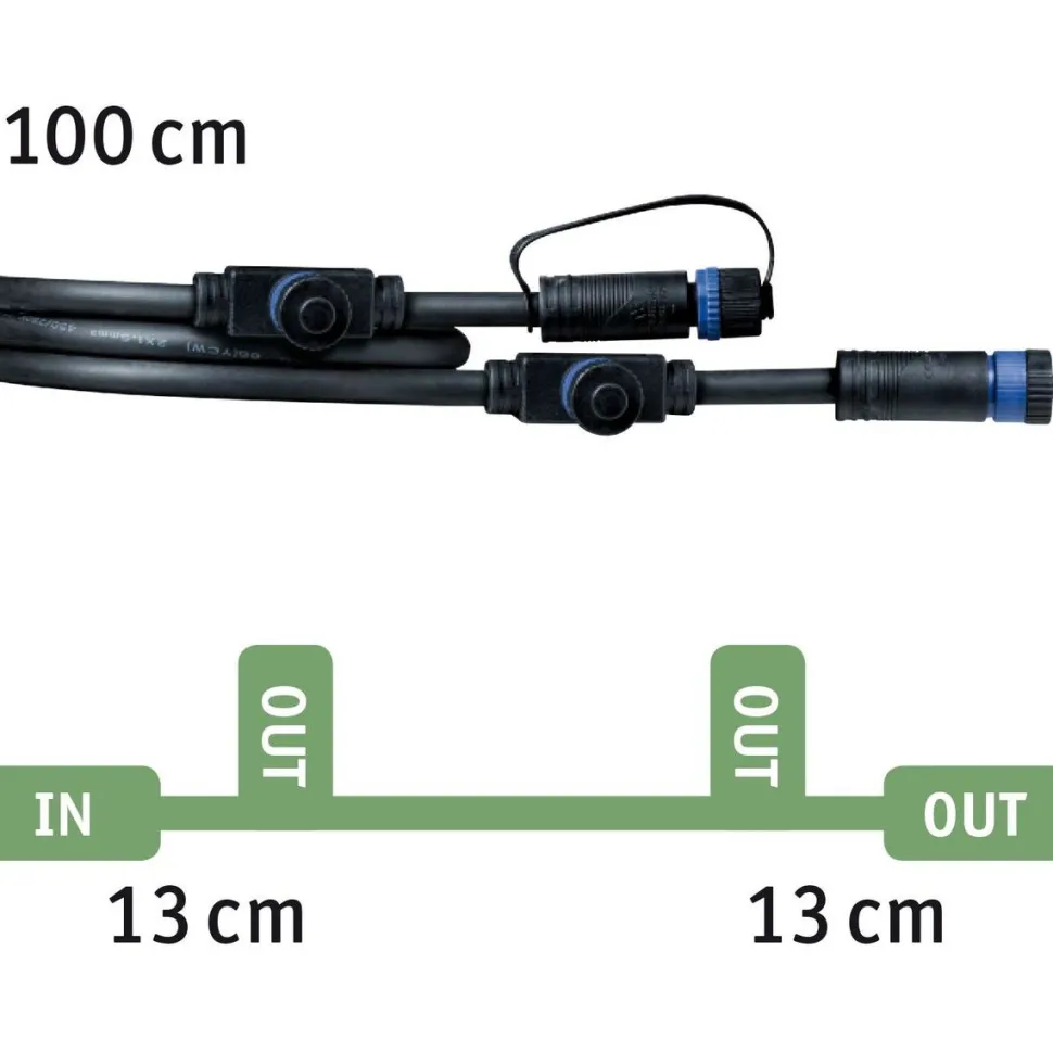 Liitosjohto Paulmann Plug & Shine 2 valaisimelle IP68 eri kokoja