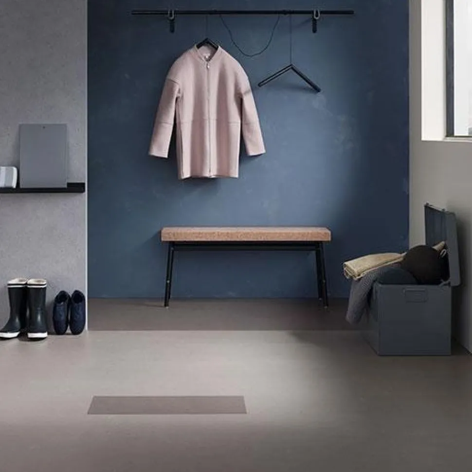 Linoleumilaatta Forbo Marmoleum Click Orbit 30x60 cm vaaleanruskea harmaa