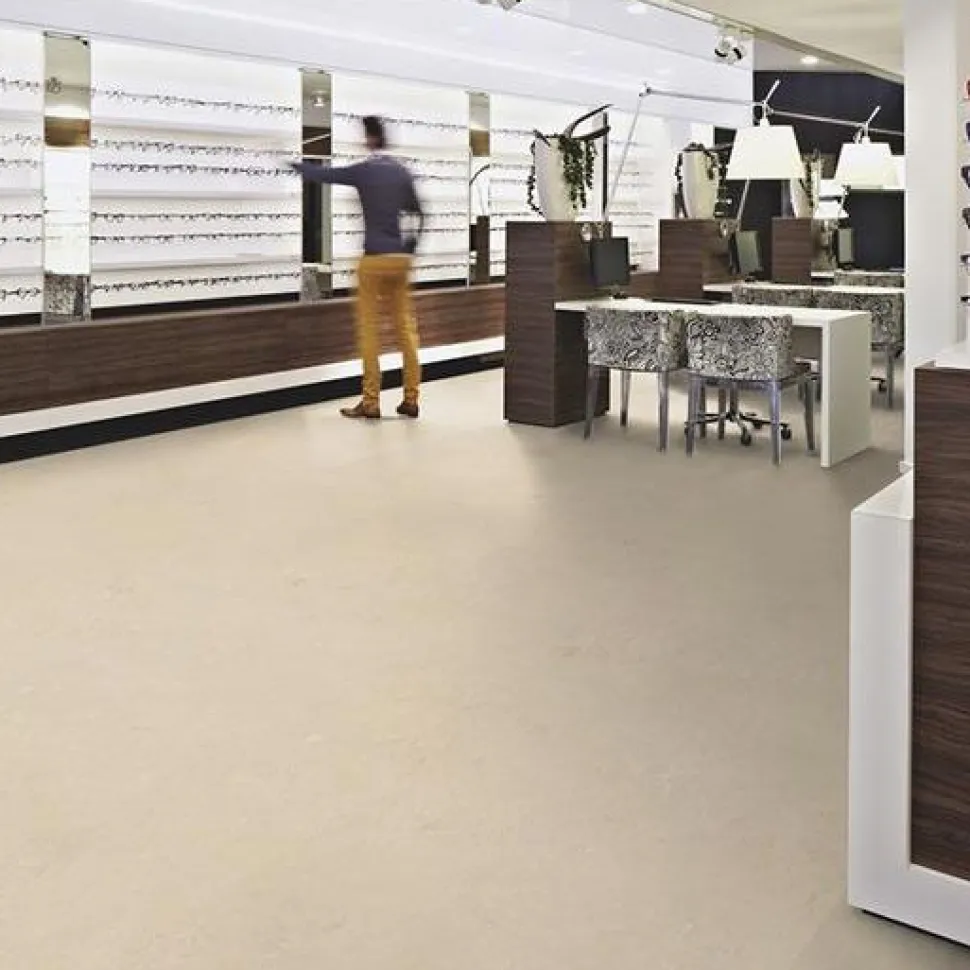 Linoleumilaatta Forbo Marmoleum Click Cloudy Sand 30x30 cm harmaa beige