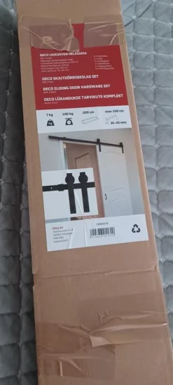 Liukuoven helasarja Pisla Deco musta
