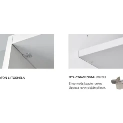 Liukuovikaappi Nettiovi 156-185cm, tangoilla, mittojen mukaan, eri värejä