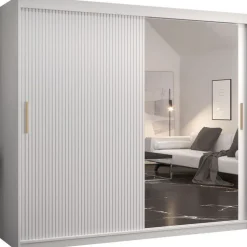 Liukuovivaatekaappi Nomla RIFLO SLIM 2 200, 200x200cm