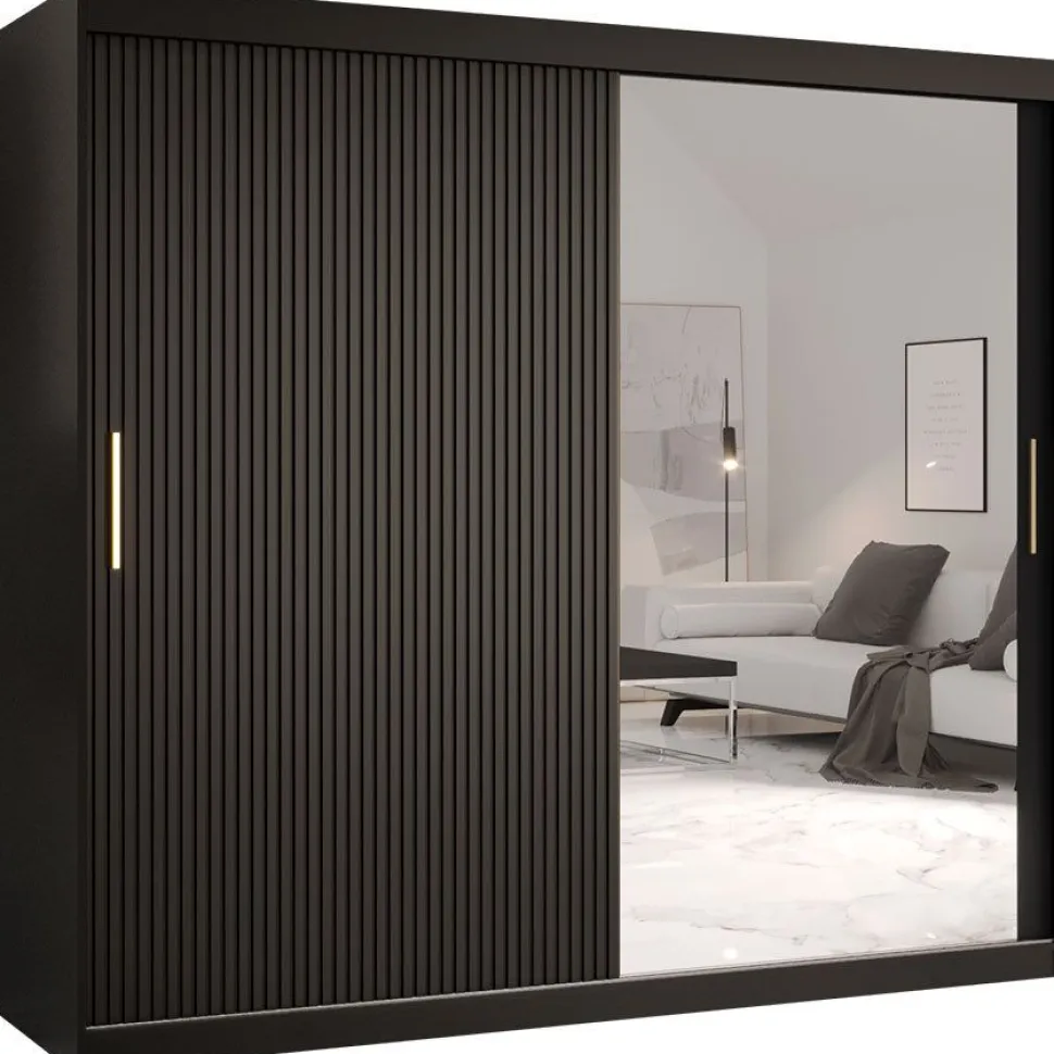 Liukuovivaatekaappi Nomla RIFLO SLIM 2 200, 200x200cm