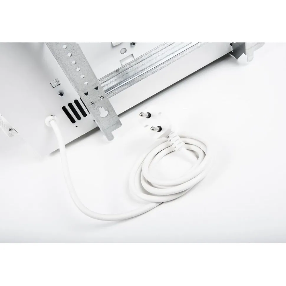 Lämmitin Adax ECO Basic Glass 02 KBT, 250W, valkoinen, IP24, 330x400mm