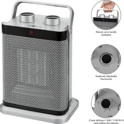 Lämmitin Clatronic HL3631, 1500W, 267x191cm, hopea