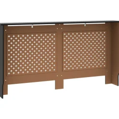 Lämpöpatterin suoja musta 152x19x81 cm mdf