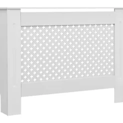 Lämpöpatterin suojat 2 kpl valkoinen 112x19x81,5cm mdf