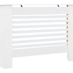 Lämpöpatterin suojat 2 kpl valkoinen 112x19x81,5 cm mdf