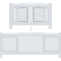 Lämpöpatterin suoja valkoinen mdf 205 cm