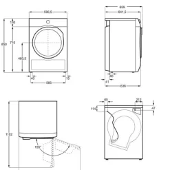 Lämpöpumppukuivausrumpu Electrolux EDI633P95P 600 GentleCare, 9kg