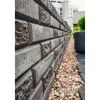 Lohkomuurikivipari Lakka 480x200x100 mm ja 80x200x100 mm musta