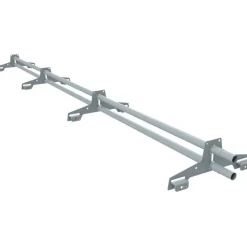 Lumiestepaketti Ruukki Classic, Nordic ja konesaumakatteille, 3m, 2 lumiesteputkea + UniSeam asennussarja, eri värejä