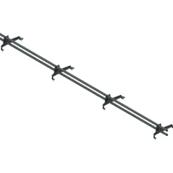 Lumiestepaketti Ruukki, tiilikuvioiduille teräskatoille (Muotokate 350),  3m, 2 lumiesteputkea + asennussarja, eri värejä