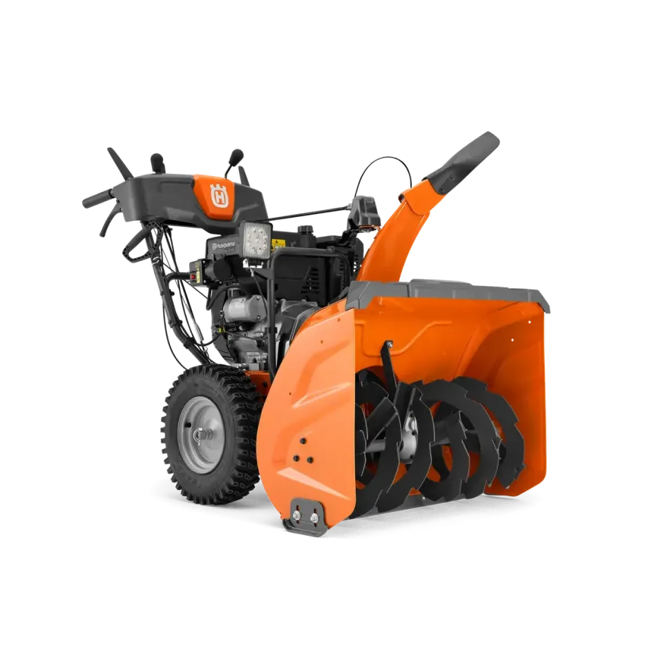 Lumilinko Husqvarna ST 376 sähköstartilla + lämpökahvat