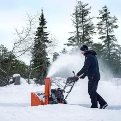 Lumilinko Husqvarna ST 124 sähköstartilla (230V)