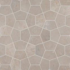 Luonnonkivilaatta Qualitystone Pentagon White, 150x100mm