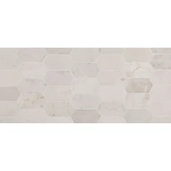 Luonnonkivilaatta Qualitystone Picket White Marble, 100x200mm