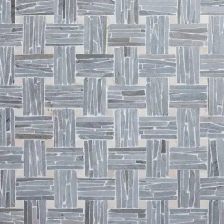 Luonnonkivimosaiikki Qualitystone Parquet, liuskekivi ja marmori verkolla, 300 x 300 mm