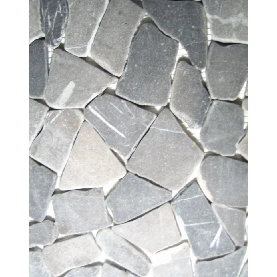 Luonnonkivimosaiikki Savu, vaaleanharmaa, 30x30cm
