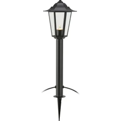 Lyhtyvalaisin maapiikillä Markslöjd Unite 12, 73cm, IP44 3W musta/kirkas