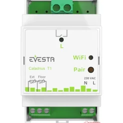 Älytermostaatti pörssisähköohjauksella Etherma Evesta Caladrius T1, wifiohjelmoitava, 1-vaihe 1x16A