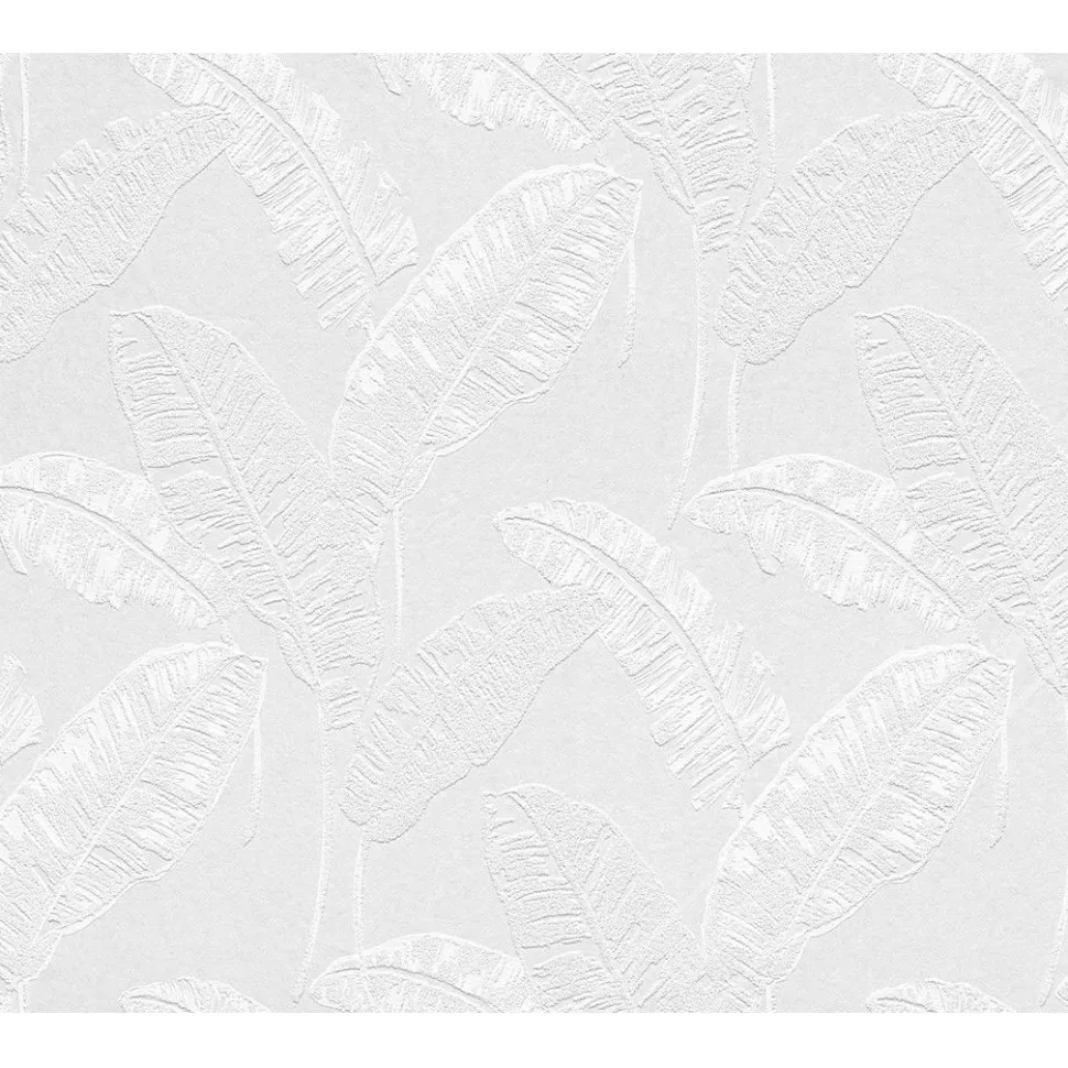 Maalattava tapetti Patent Decor Green 5732, 0,75x10,05m, kasvi, valkoinen