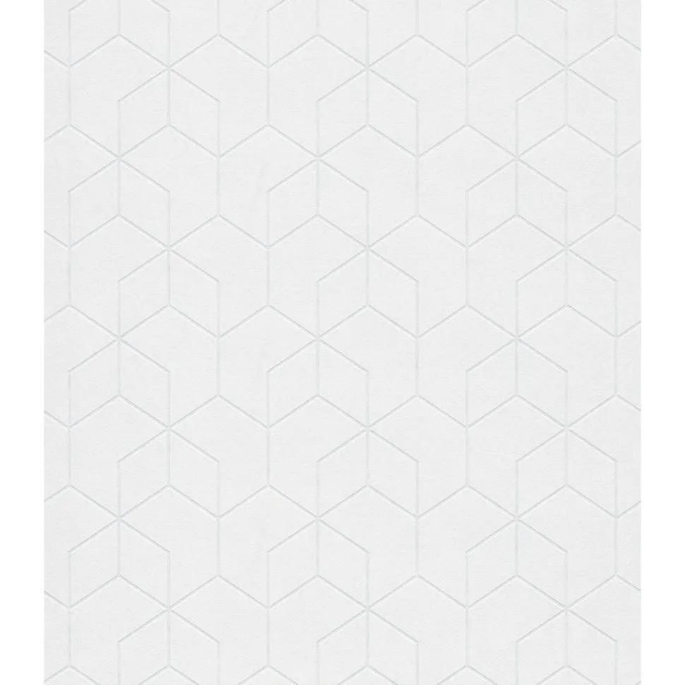 Maalattava tapetti Patent Decor Original 9480, graafinen/geometrinen, moderni, valkoinen