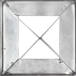 Maapiikit 12 kpl hopea 10x10x76 cm galvanoitu teräs